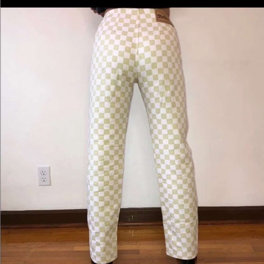 Holiday the label kokomoko ckeck pant in cream